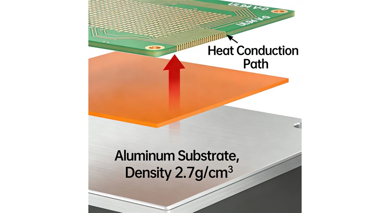 High power LED lighting module manufacturing using insulated aluminum PCB